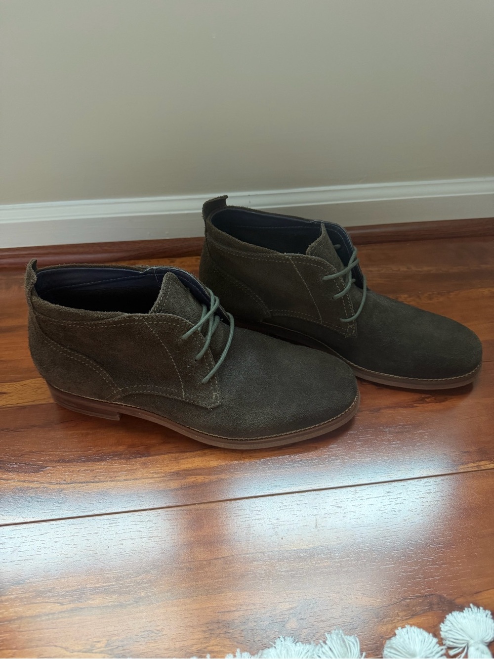Cole Haan Boots Chukka Men's Size 12 M Dark Olive Suede Casual